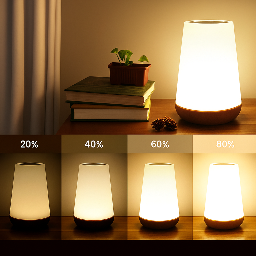 Luminária de Mesa Touch Multicolorida