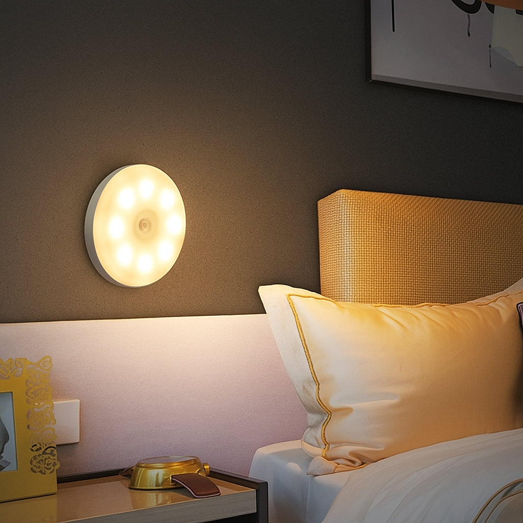 Luminária LED Noturna com Sensor de Movimento