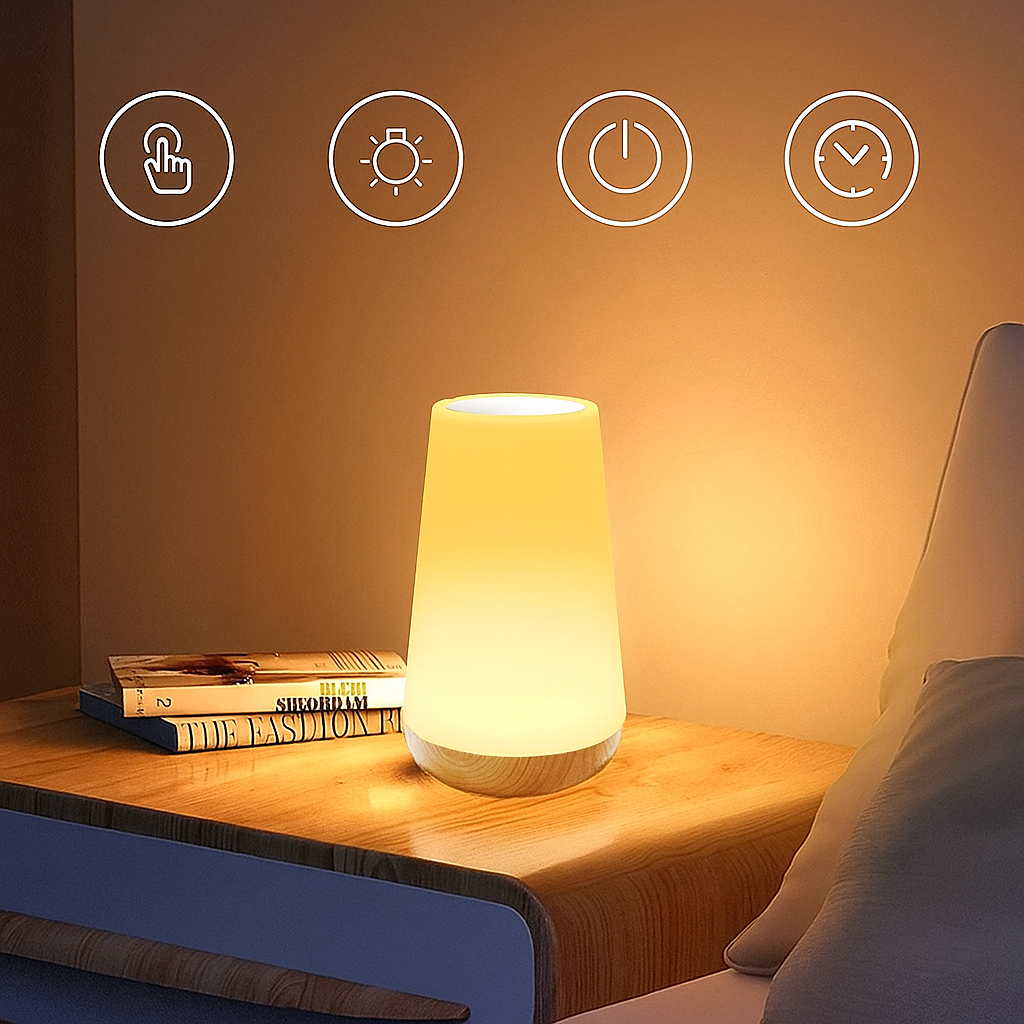 Luminária de Mesa Touch Multicolorida