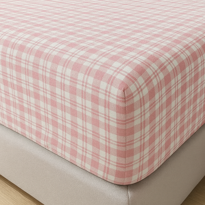 Lençol Xadrez Ajustável com Elástico