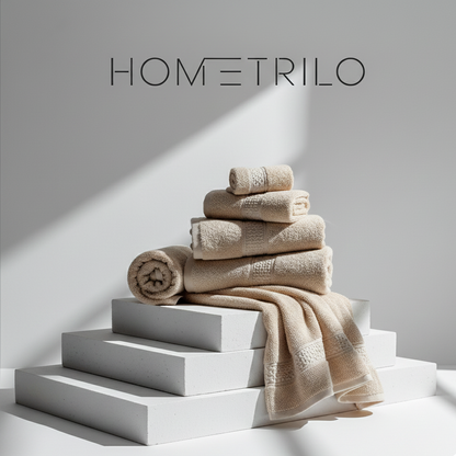 Conjunto de Toalhas em Algodão Premium 3 Peças