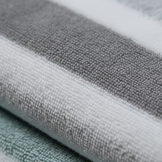 Jogo de Toalhas de Banho com Listras