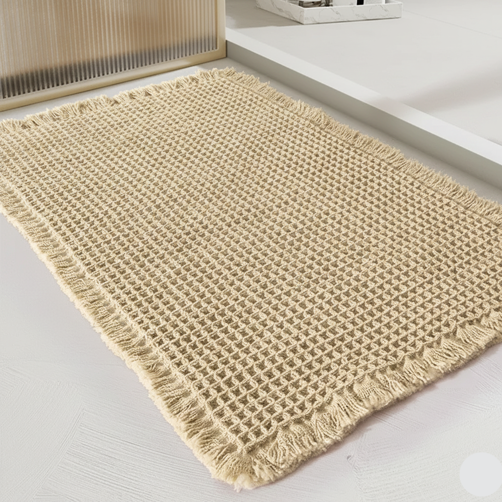 Tapete de Banheiro em Microfibra Antiderrapante e Absorvente