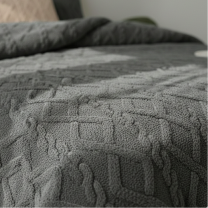 Capa de Edredom em Veludo Plush