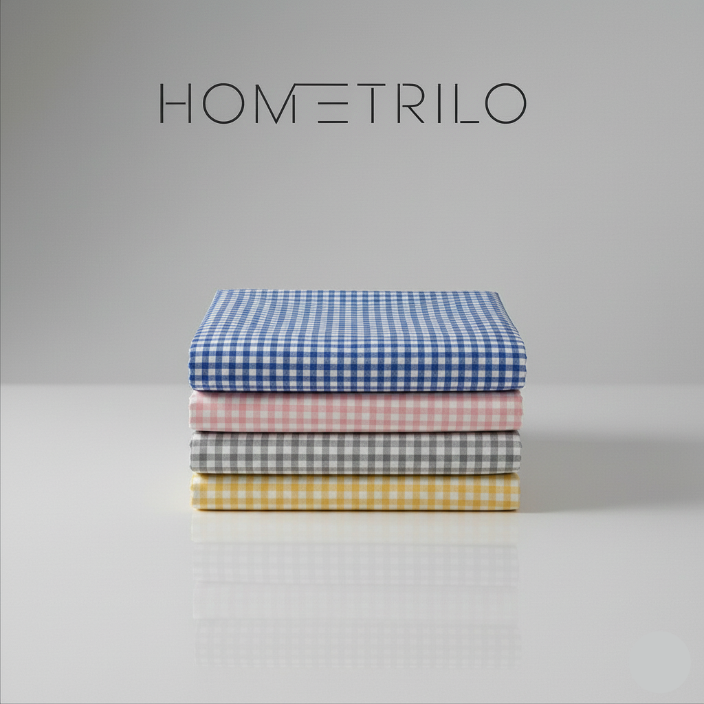 Lençol Xadrez Ajustável com Elástico