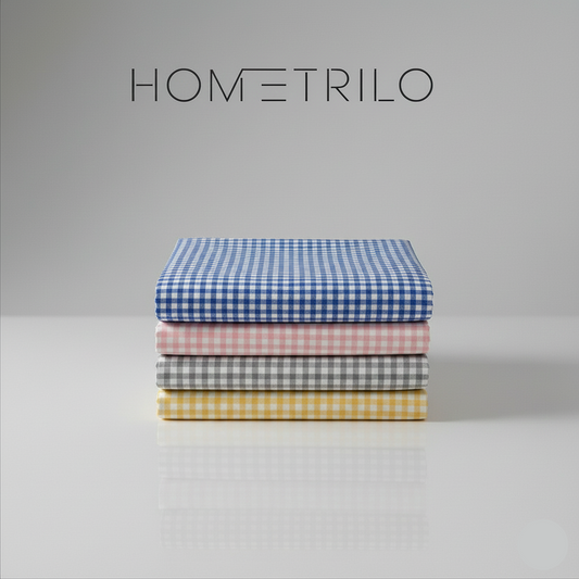 Lençol Xadrez Ajustável com Elástico