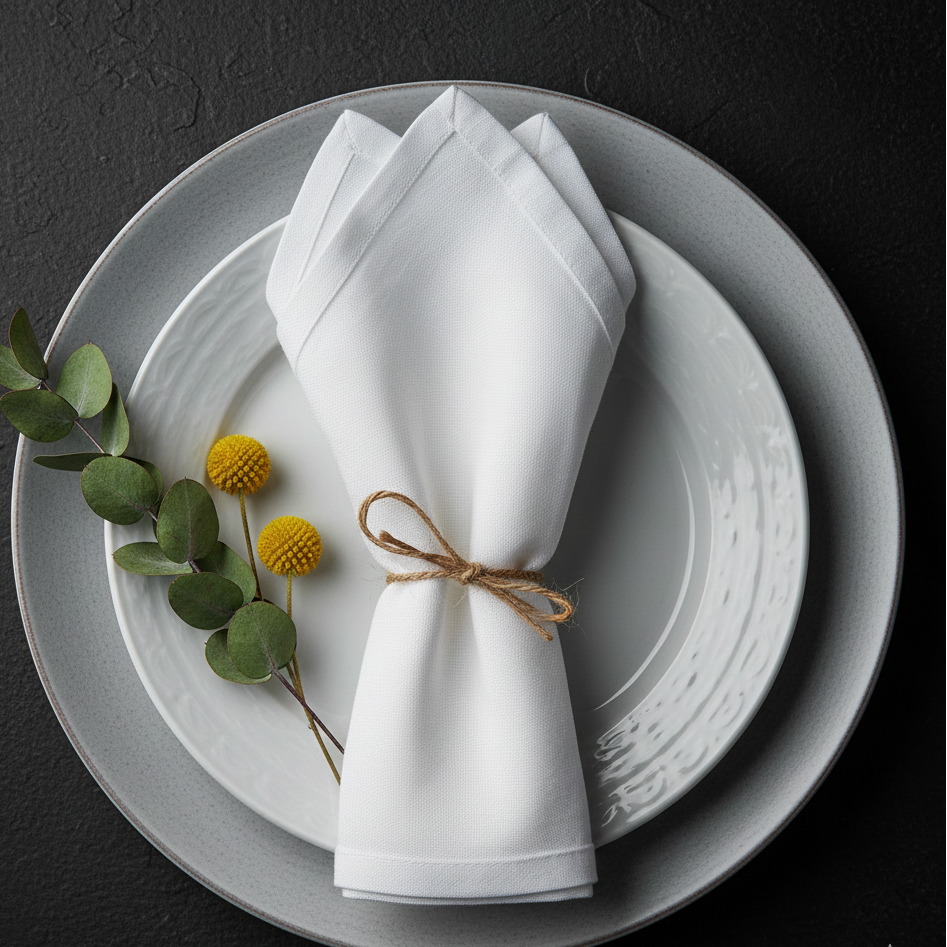 Guardanapos de Mesa em Linho e Algodão