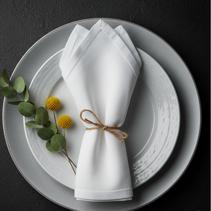 Guardanapos de Mesa em Linho e Algodão