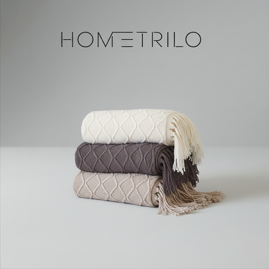 Manta Tricô Nórdica