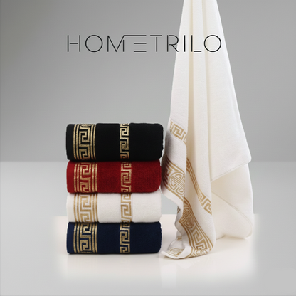 Toalha de Banho em Algodão Bordada