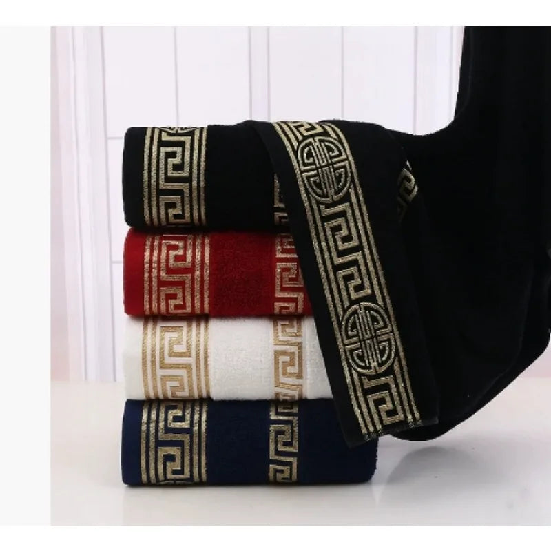 Toalha de Banho em Algodão Bordada