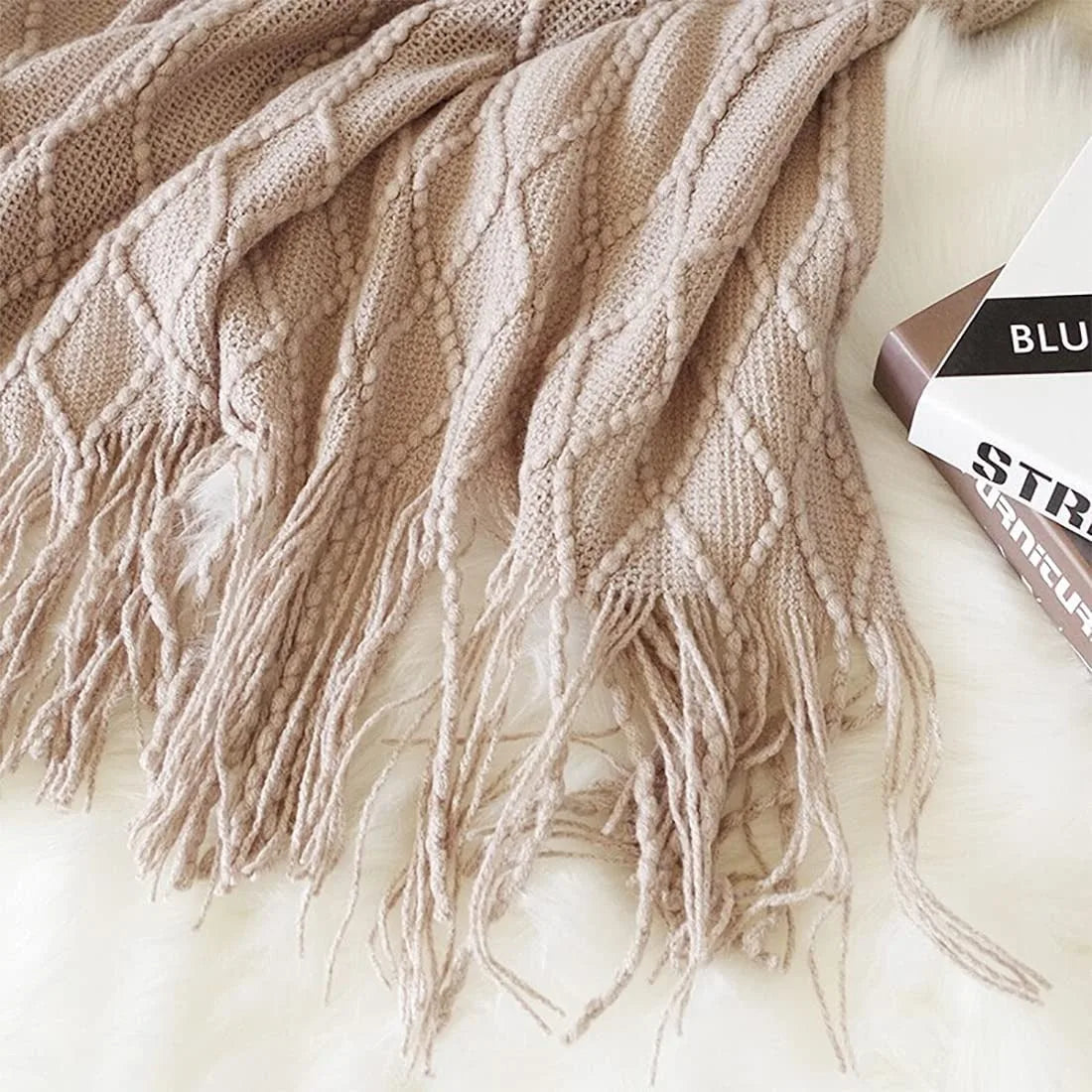 Manta Tricô Nórdica